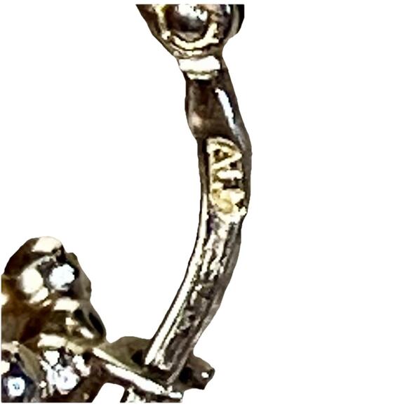 Sterling Silver Beaded Hoop Earrings – Ball Bead Granulated Design – Italy- 6.0g - Picture 9 of 13